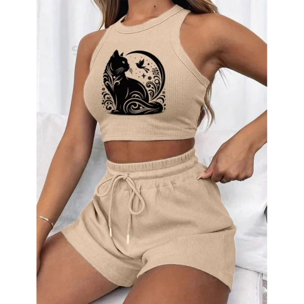 Conjunto Canelado 3D Cropped + Short - Imagem 3