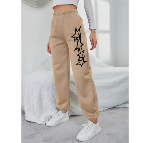 Calça Feminina Moletom Estampada Estrelas - Imagem 4