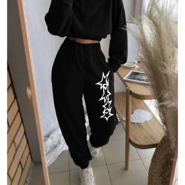Calça Feminina Moletom Estampada Estrelas - Imagem 3