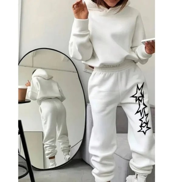 Calça Feminina Moletom Estampada Estrelas - Imagem 5
